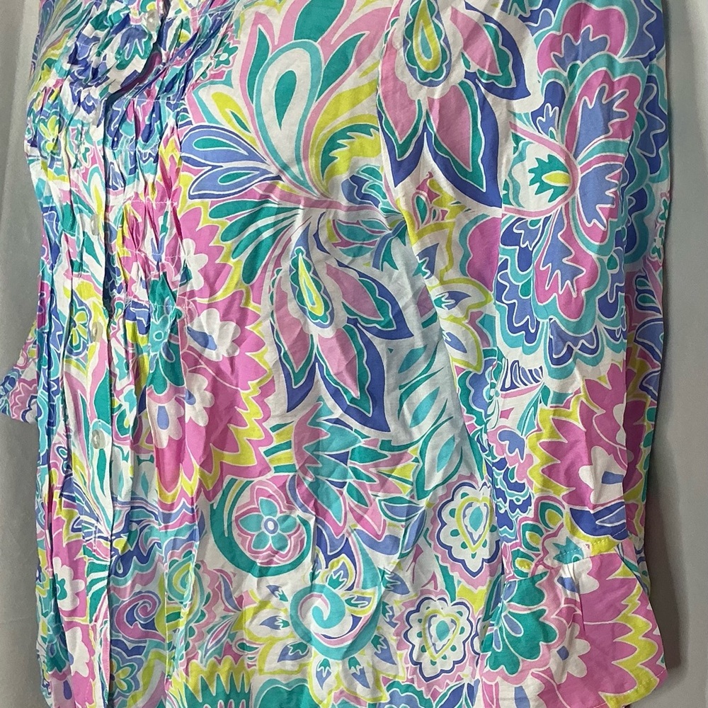 Ruby Rd. Multicolor Floral Blouse - Picture 2 of 5